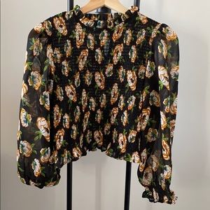 Flower print crop top by True Destiny